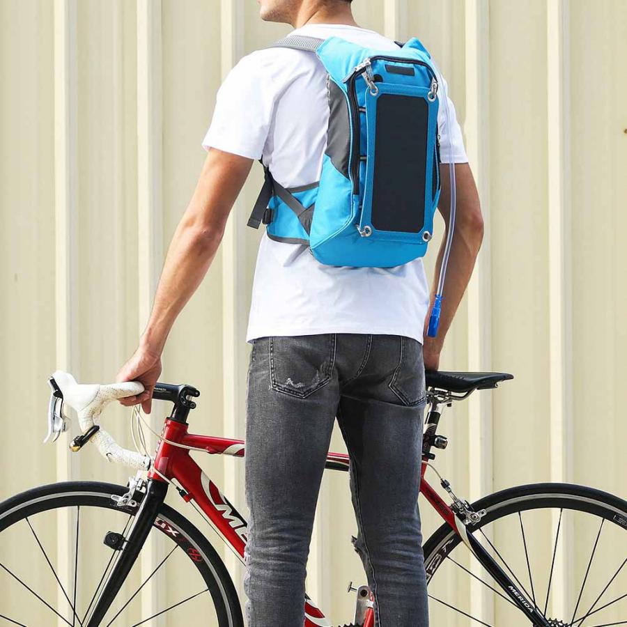 Mochila Solar multifunción de 6,5 W, tesoro de carga con Panel Solar de 2L, bolsa de agua al aire libre para ciclismo, accesorios para viaje