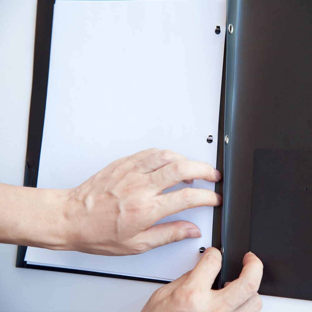 Comix Poly File Folders with 2 Pockets, File Portfolio Folder with 3 Prong Fastners, Letter Size, 12pcs/Pack