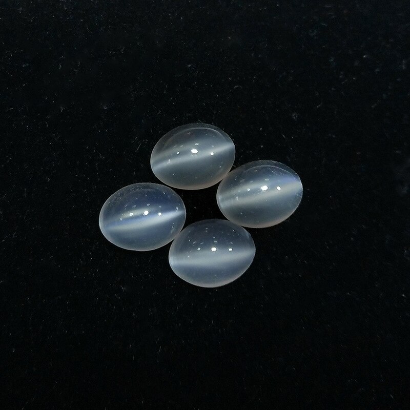 Onerain acessórios sri lanka natural moonstone elipse opala diy jóias fazendo pedra preciosa solta semi terminado pedra atacado