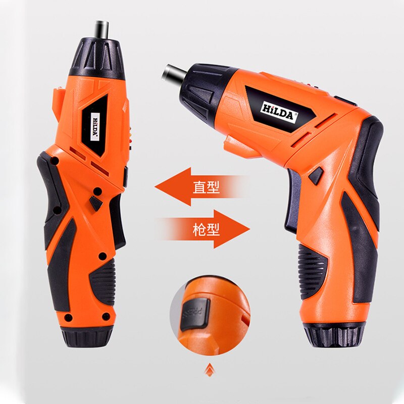 Electric Screwdriver USB Rechargeable Cordless Power Drill Screw Driver Kit Maximum Screw Diameter ABS Makings screwdriver