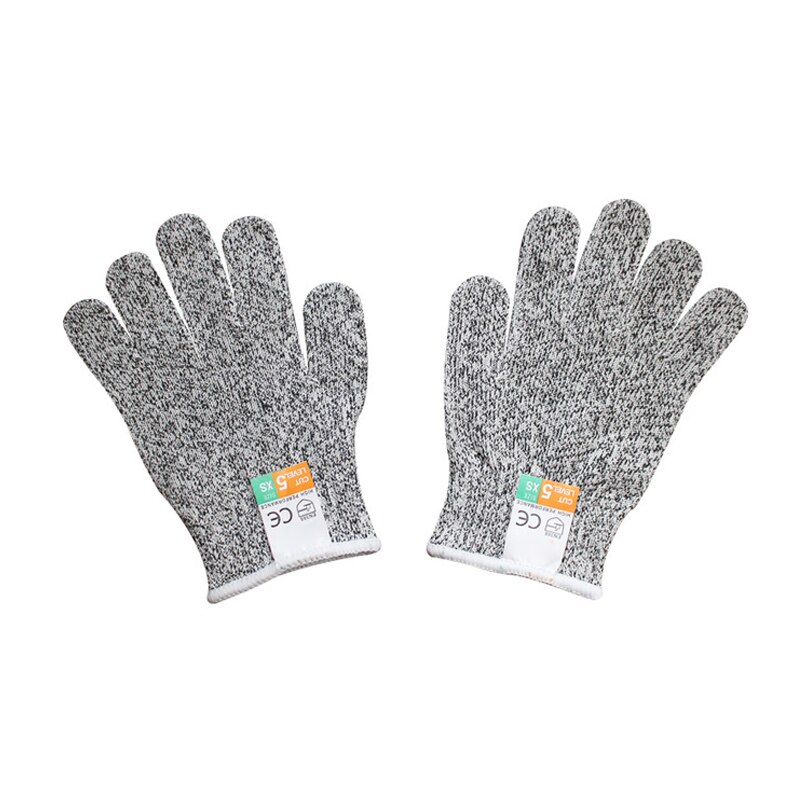 Cut-Proof Texting Gloves Anti-Slip Hand Protection HPPE for Industrial Cutting Kitchen Durable TB: XS