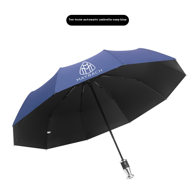 Auto Automatische Falten Winddicht Sonnenschirm Regenschirm Für Maybach W220 W221 W222 S450 S480 S580 S680 S400 S500L GLS450 GLS480 GLS600: WEISS