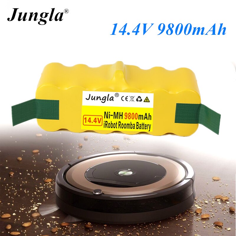Jungla High Capacity 9800mAh 14.4V Battery For iRobot Roomba Vacuum Cleaner 500 530 540 550 620 600 650 700 780 790 870