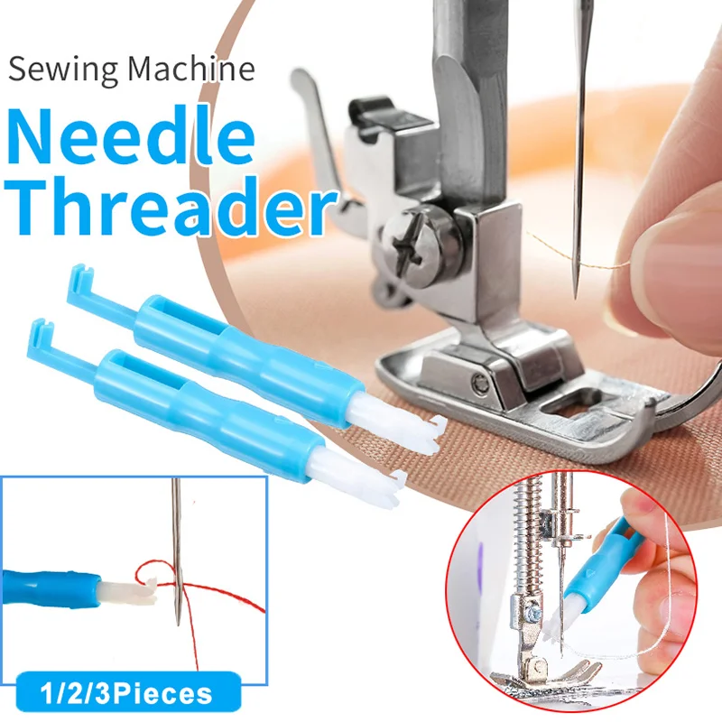 Enhebrador de agujas para máquina de coser, enhebrador automático de costura rápida, herramienta de inserción para máquina de coser, 1/3 Uds.
