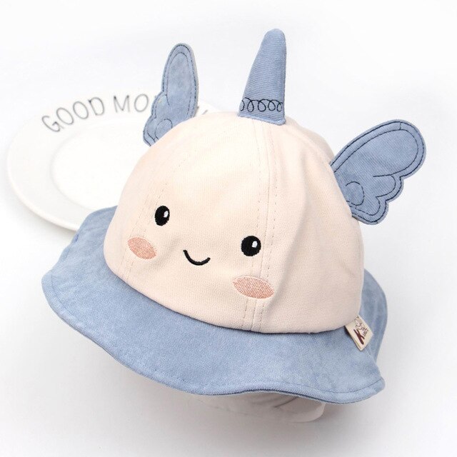 Baby toddler fisker hat sød tegneserie lille engel form toddler unicorn bassin hat: B2