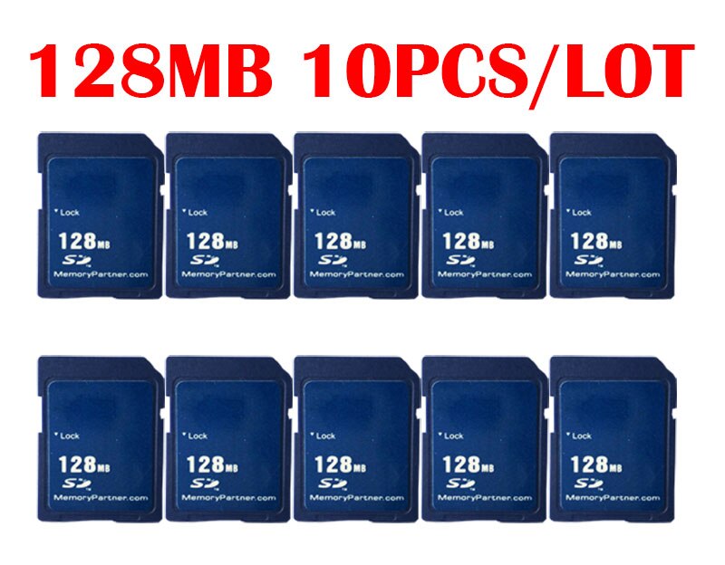 10PCS/Lot Memory SD Card Class 2 32MB 64MB 128MB 256MB 512MB 1GB 2GB Carte SD Mini Memoria SD Cards for Supplier