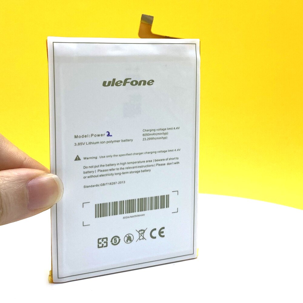 100% Original 6050mAh Battery For Ulefone Power II/ Power 2 Lastest Produce Battery+Tracking number