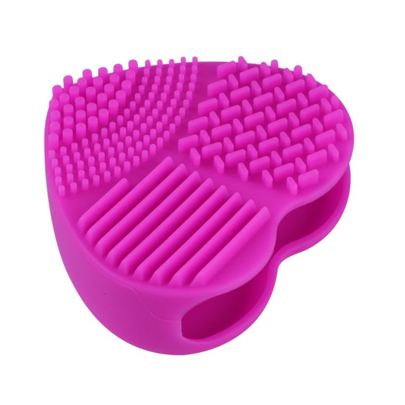 De silicona de base de maquillaje cepillo limpiador y Drye caja de maquillaje cepillo almohadilla limpiadora brocha para limpieza de maquillaje Gel alfombrilla de limpieza de herramientas de mano: MR