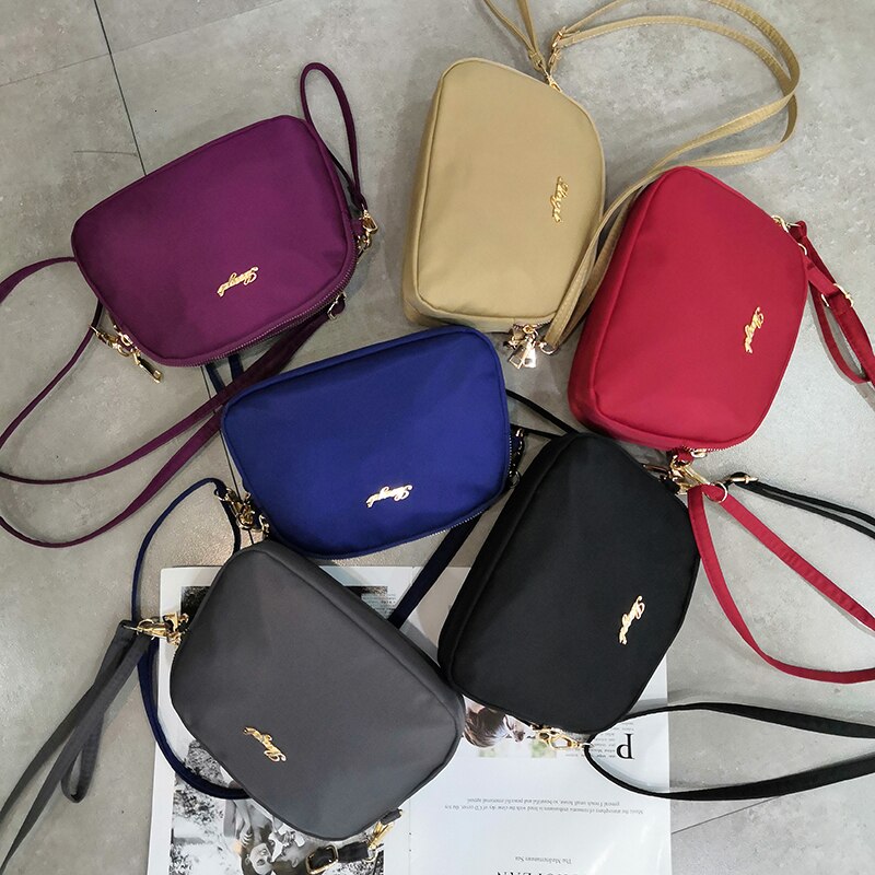 Nylon tassen voor luxe handtassen dames stevige waterdichte schoudertas rits zachte draagbare crossbody bolsa feminina