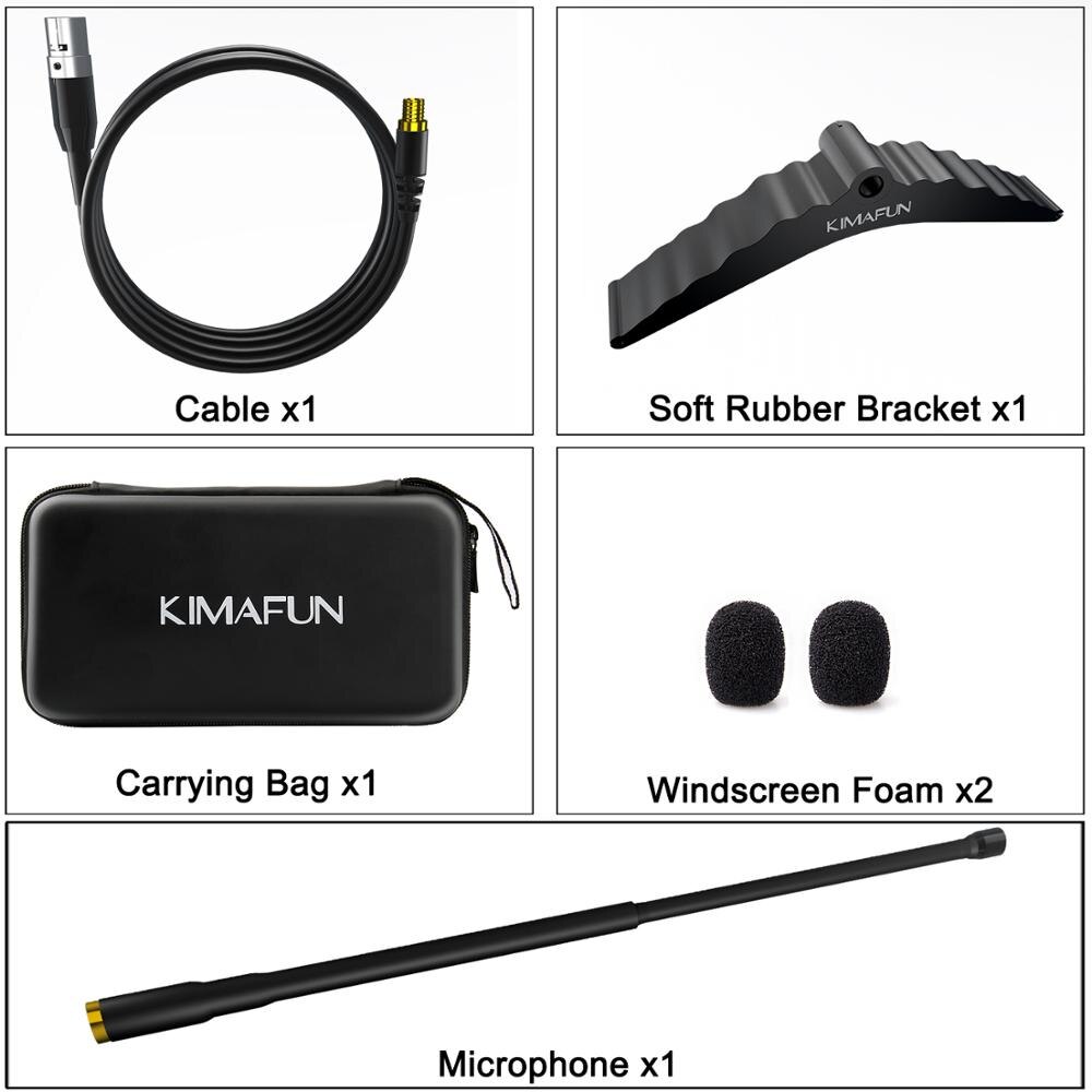KIMAFUN Mini Musical Instrument Mic Cello special microphone stage performance wired instrument microphone
