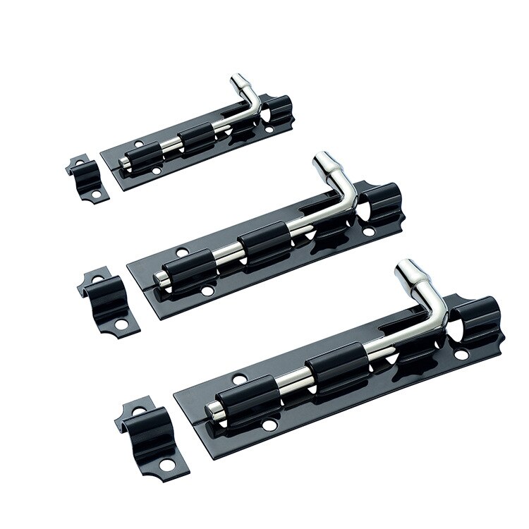3-14inch Long Lacquered Door Latch Sliding Lock Barrel Bolt for Home Hardware Hasp Staple Gate Safety Door Bolt Latch Lock