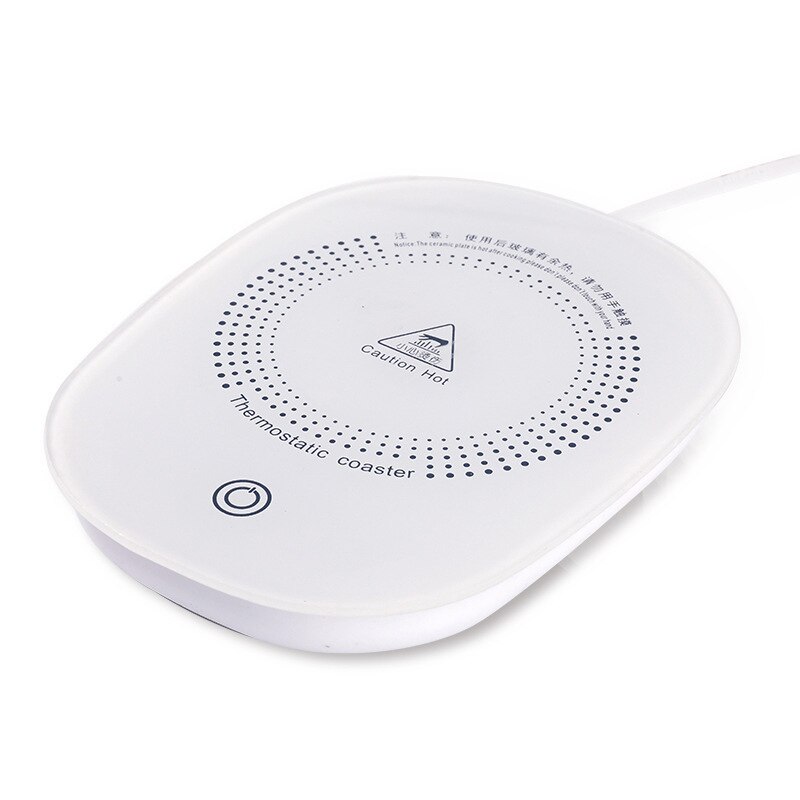 55 Degree Constant Temperature Cup Mat 16W USB Heating Cup Wad for Drink Insulation Coffee Tea Cocoa HUG-Deals: White