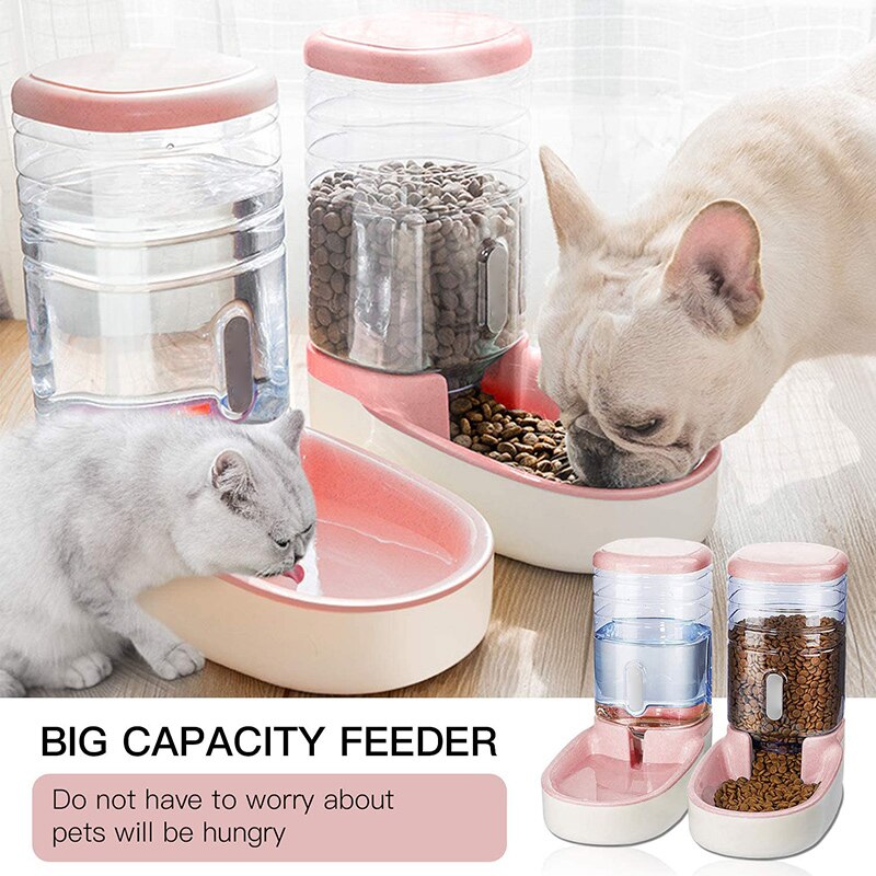 Pets Cats Dogs Automatic Waterer Water Dispenser 3.8 L or Food Feeder Pet Automatic Feeder MDJ998