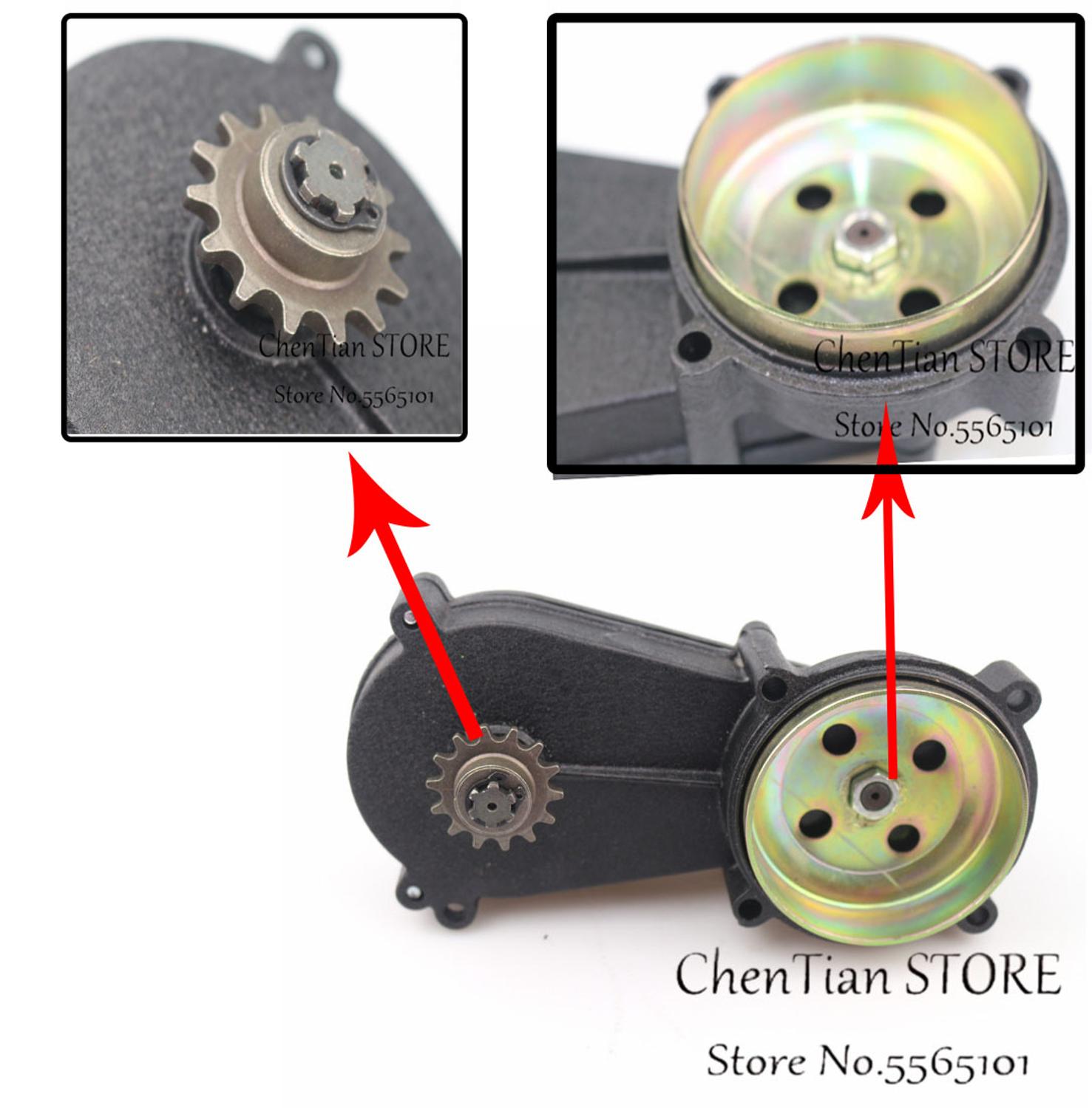 mission Gearbox Gear Box for 47CC 49CC 2-Stroke Clutch Mini Pocket Bike High Performance Aluminum alloy