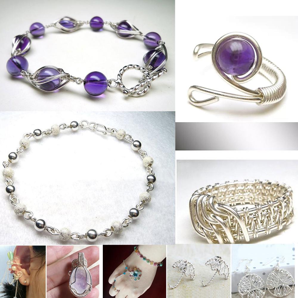 1 Meter 925 Sterling Zilver Draad voor DIY Armband Ketting Earring Sieraden & Components
