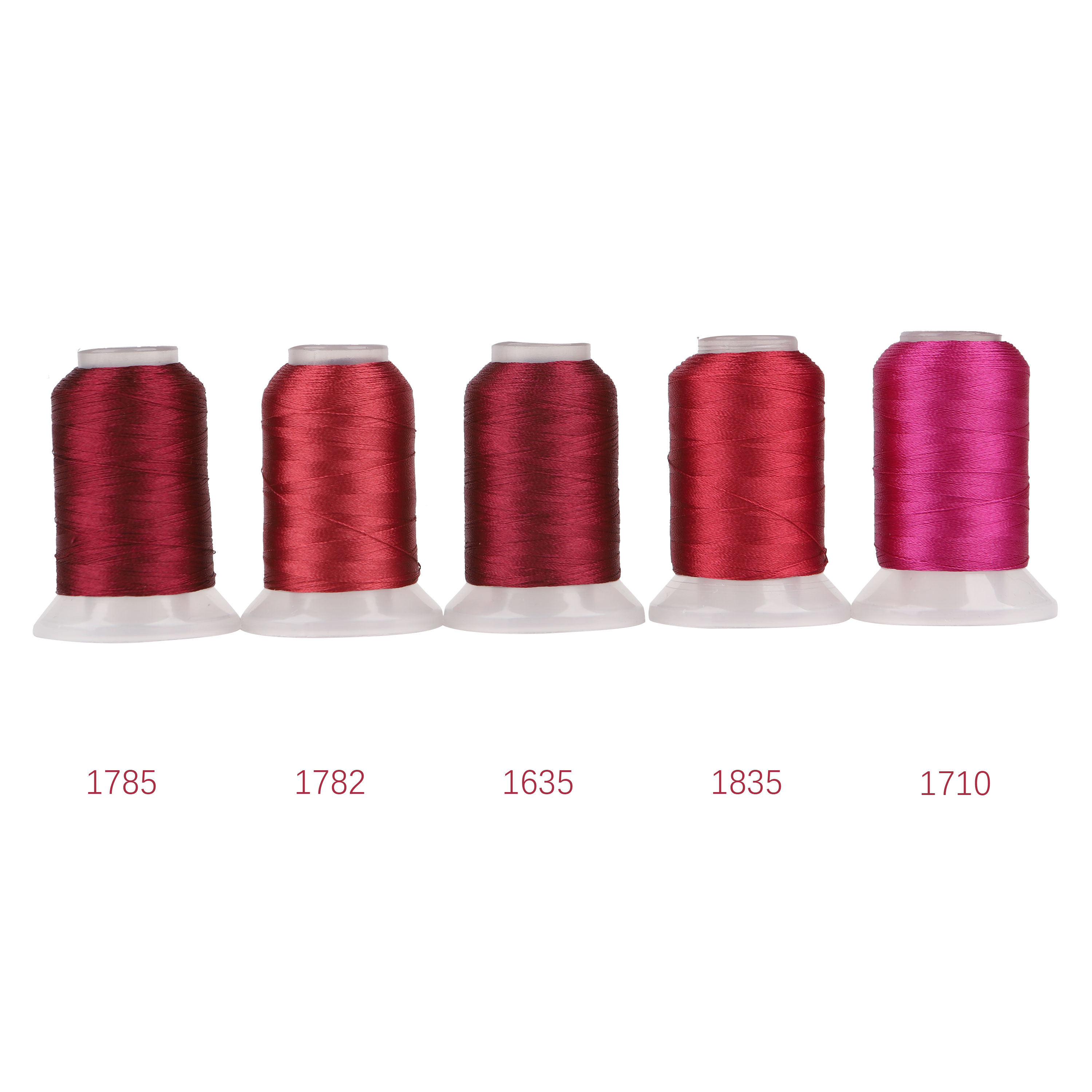 80 juego de colores Madeira Premium 40WT hilo de bordar de poliéster 500M cada carrete Brother Babylock Janome Singer máquinas para el hogar: CHERRY púrpura