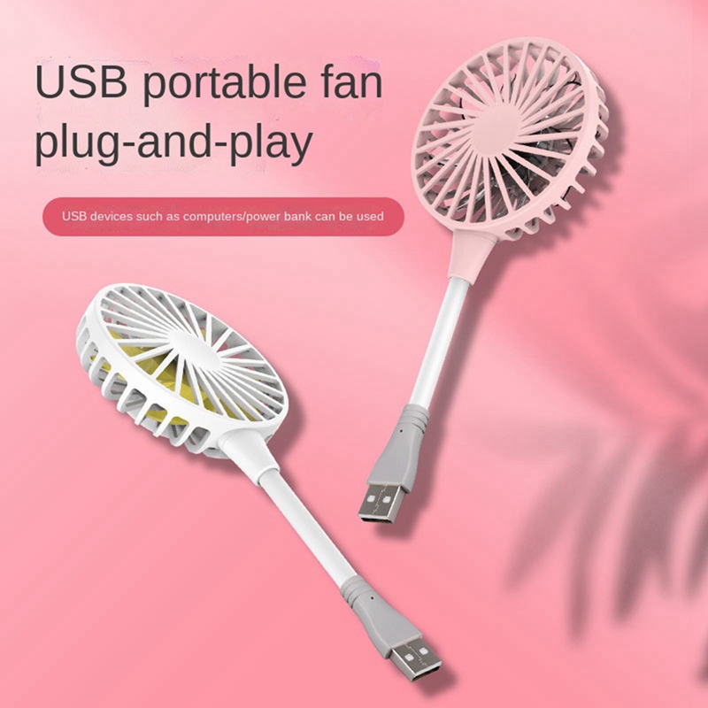USB Fan Mini Fan with Swan Neck Flexible Cooling Fan Portable Fan for Laptop Mobile Pc Home Office