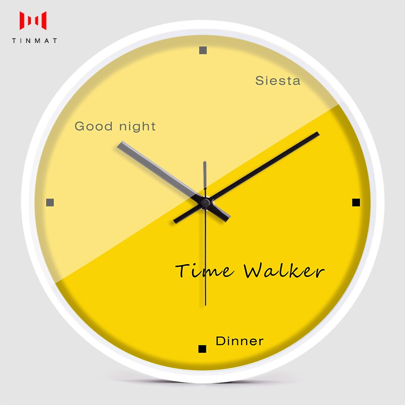 Nordic Digital Wall Clocks Living Room Silent Quartz Clocks Bedrooms Yellow Wall Clocks Relojes De Pared Home Decor Bb50wc: 2