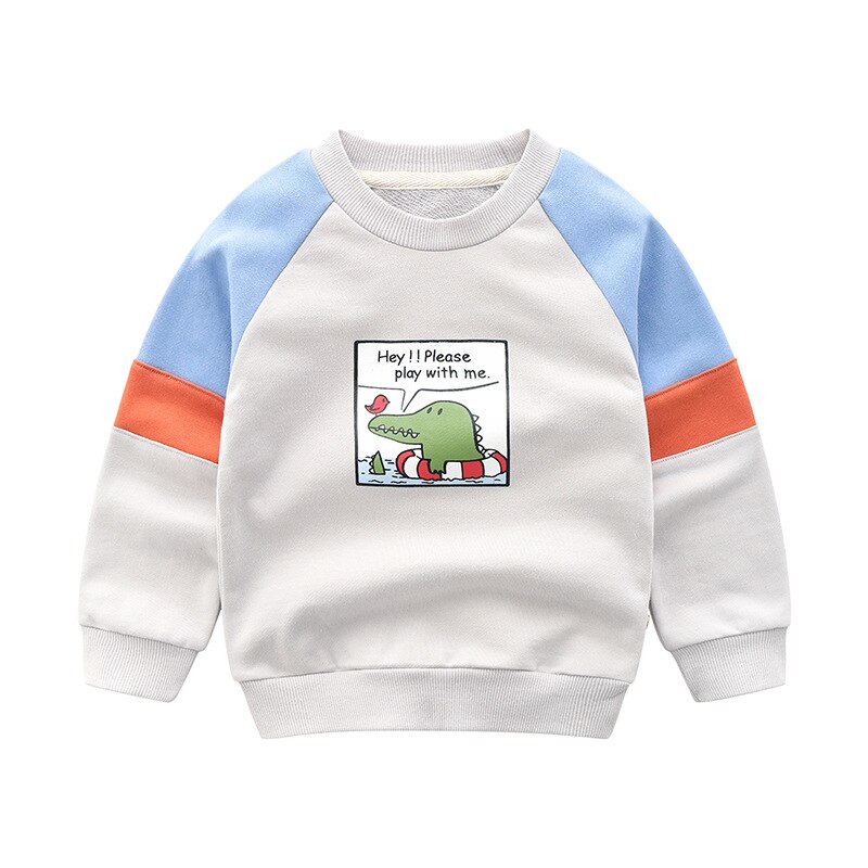 Children Sweatshirt Boy Terry Cotton T-Shirt Outdoor Sport Long Sleeve Cartoon Top Infants 2 3 4 5 6 Years Boutique Clothes: 3 / 2T