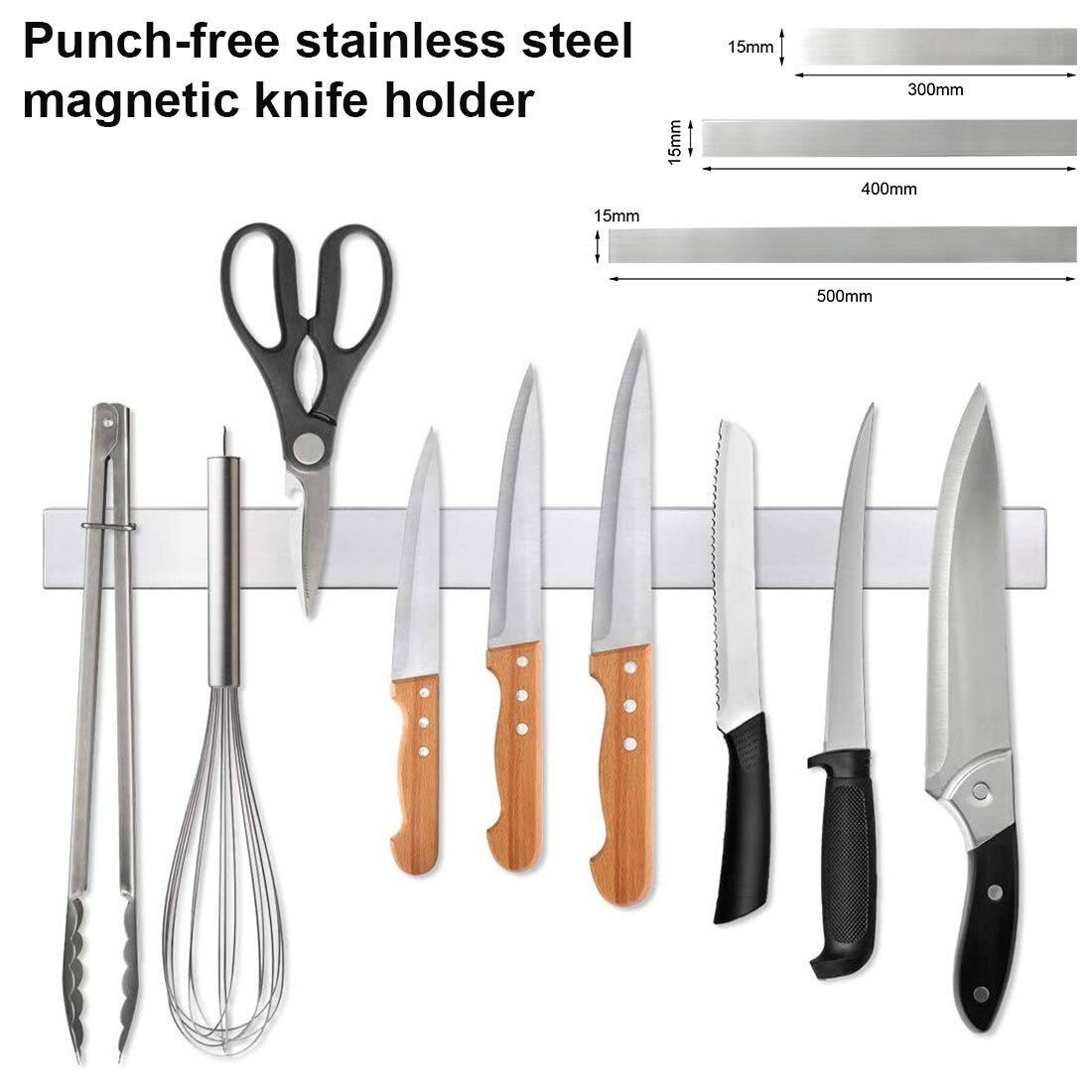 30 40 50 cm Stainless Steel Wall Mount Electromagnetic Knife Holder Electromagnetic Knife with Kitchen Knife Bar