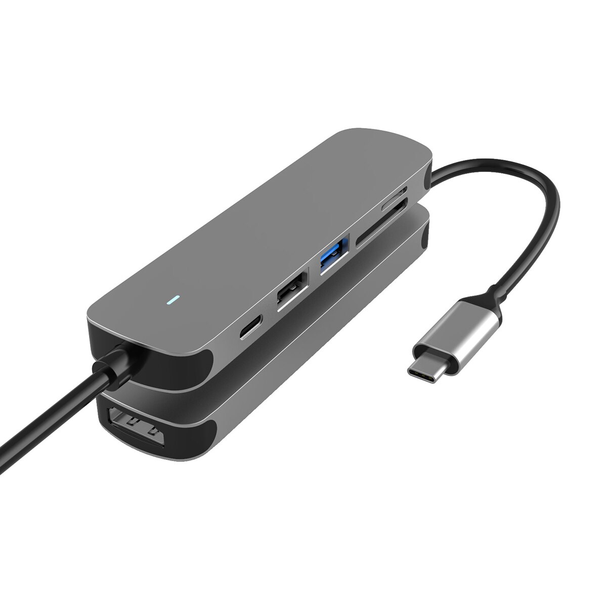 Adaptador de carga usb c para hdmi, hub usb 3.0, doca sd tf para macbook pro air, dell, hp, lenovo, tipo c