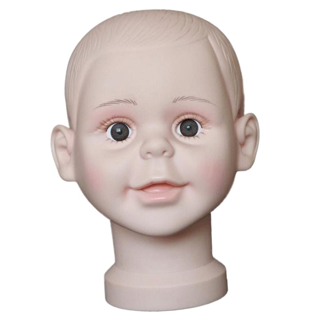 PVC Children Mannequin Manikin Head Model For Wig Hat Show Stand Display