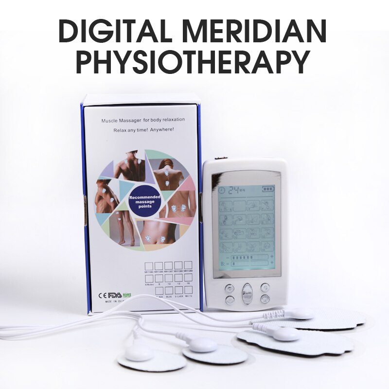 Tientallen Eenheid Elektronische Puls Fysiotherapie 16 Modes Dual Output Puls Stimulator Elektrische Spierstimulator Gezondheidszorg Body Massage