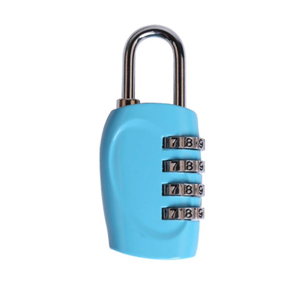Portable Door Smart Fingerprint Lock IP66 Waterproof Thumbprint 0.5s Quick Unlock Bag Drawer Suitcase: Blue