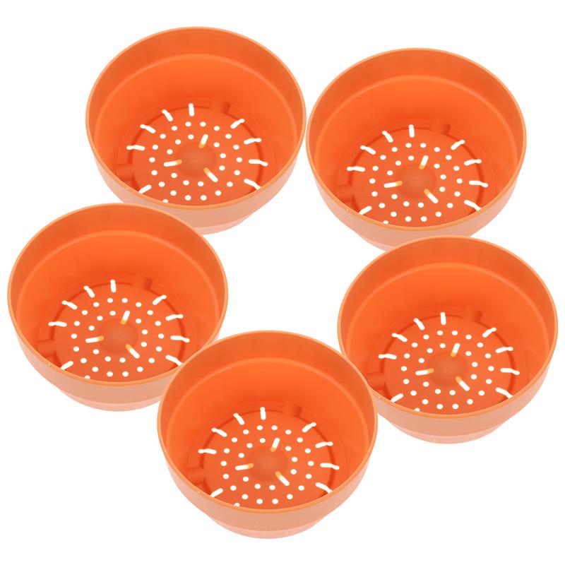 3Pcs Flower Pot With Drainage Hole For Plant Planter Plastic Container Garden Supplies Terracotta Round Bonsai Plants