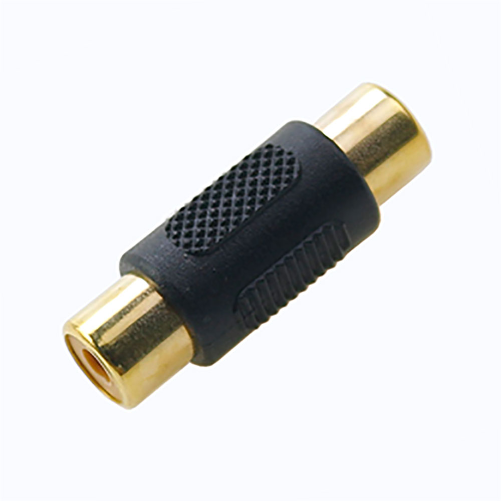 RCA Female to RCA Female Audio Video Cable Jack Plug Adapter Connector RCA to 2/3 RCA Jack Connector: Beige