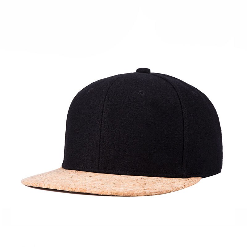 Wollmütze, hip-hop-street-style, verstellbarer schirm in knochenholzoptik, snapback-cap für jungen, herren und damen, basketball-, hip-hop- und baseballcaps.