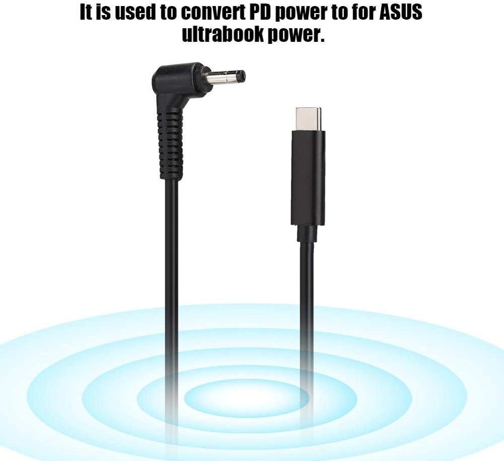 USB C to Lenovo 4.0x1.7mm Charge Cable tip Adapter Power Supply 45w 65w for Lenovo Flex 4 5 6 Series Flex 4 1470 1580 GX20K11838