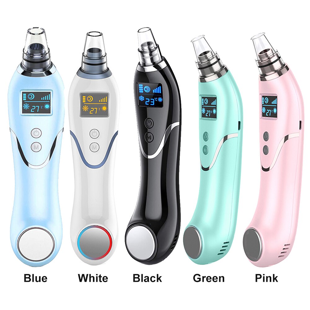 Practical Blackhead Remover Easy Use All Skin Electric Pore Vacuum Cleaner Rechargeable Adjustable Modes Home Beauty Salon