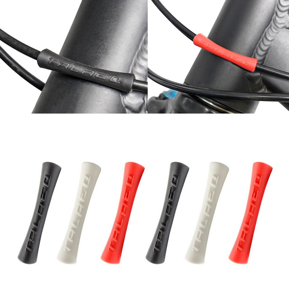4 stuks mtb anti-wrijving fiets frame bescherming rubberen beschermhoes beschermbuizen kabelbeschermer lijnbuis beschermhoes