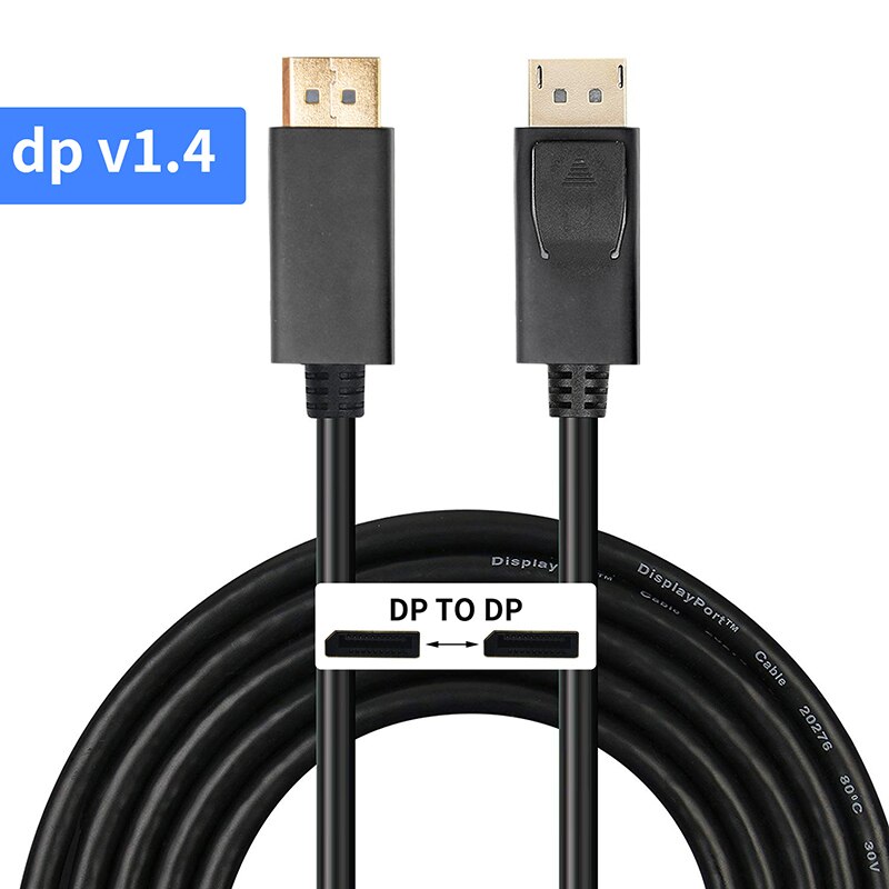 Display Port Kabel 1,4 144Hz 8K Displayport Dp Kabel Für Pc Laptop Tv-Monitor 4K Displayport Kabel adapter 1,4 Stecker 3/2m: dp 1.4 / 3m
