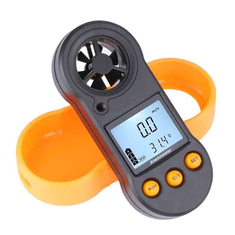 Gm818 kannettava tuulimittari anemometro lämpömittari tuulennopeusmittari tuulimittari 30m/ s lcd digitaalinen käsityökalu