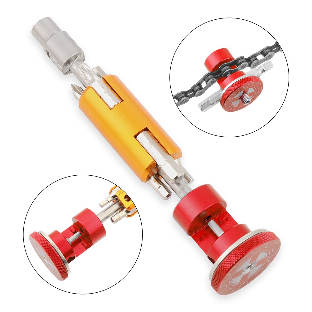 Portable Repair Kits Bike Multitool Mini Tool Set Adjustable Wrench Road and Mountain Bike Tool Kit 3mm 4mm 5mm 6mm T25