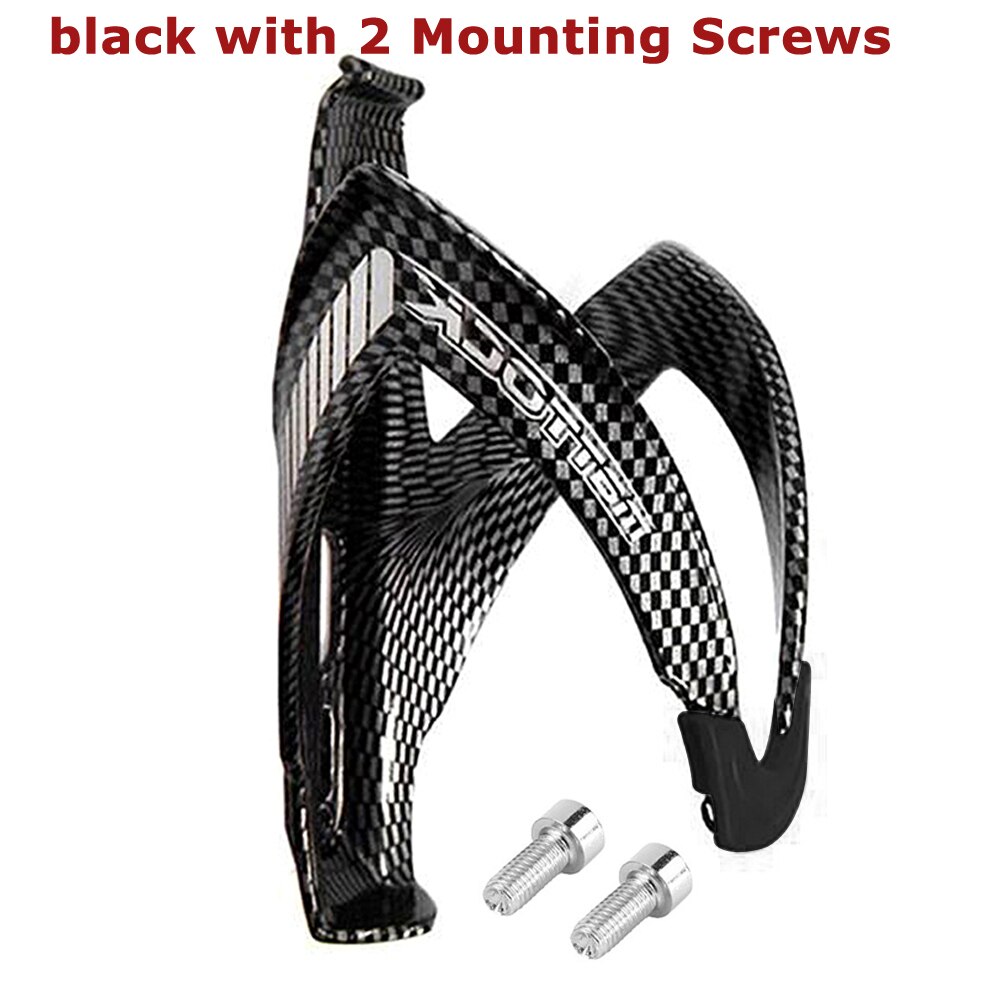 Portabidones de fibra de carbono + fibra de vidrio para bicicleta de carretera, soporte para botella de agua, jaula para bicicleta de montaña: A