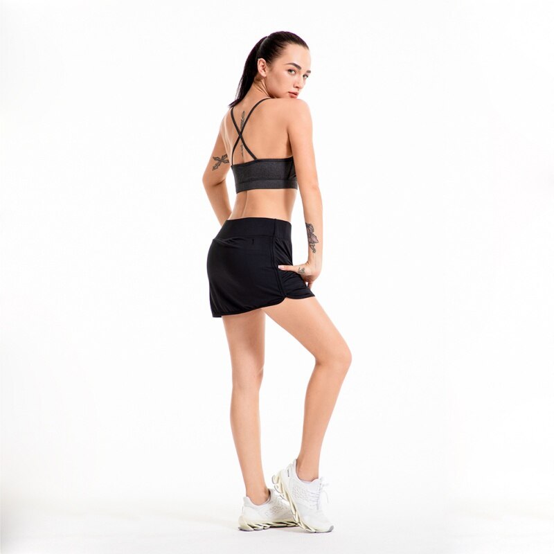 Women Active Quick Dry Athletic Skorts Lightweight Skirt With Pockets Pencil Skirts With Shorts Inner Running Tennis Golf Wear