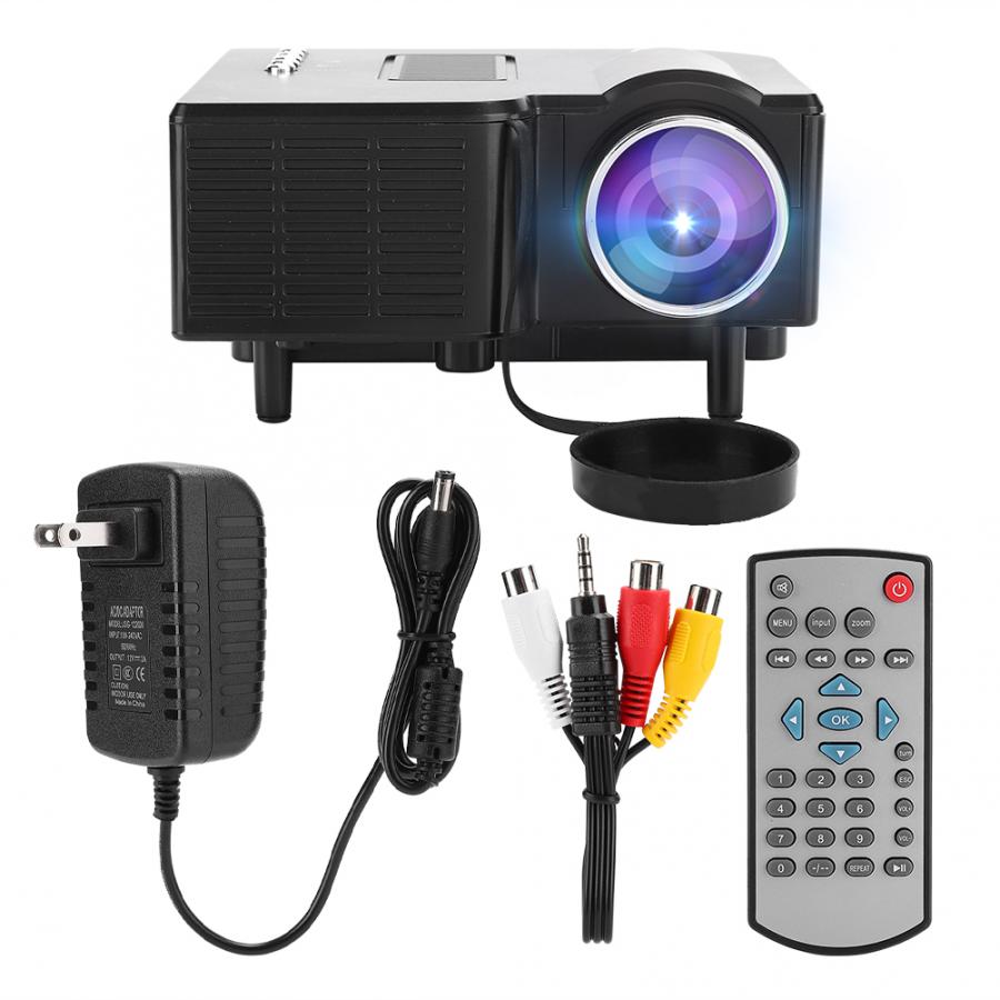 LED Mini Portable 1080P HD Projector for Conference Home Cinema Theater Media Player US Plug 110-240V