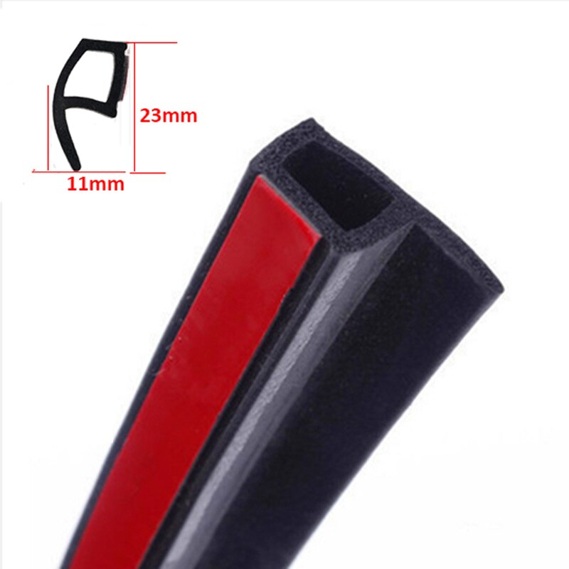 4 Meter P Z D Type Automotive Auto Deur Tochtstrip Rubberen Afdichting Strip Auto Geluidsisolatie Rubber Afdichting Voor Auto: 4M P-type