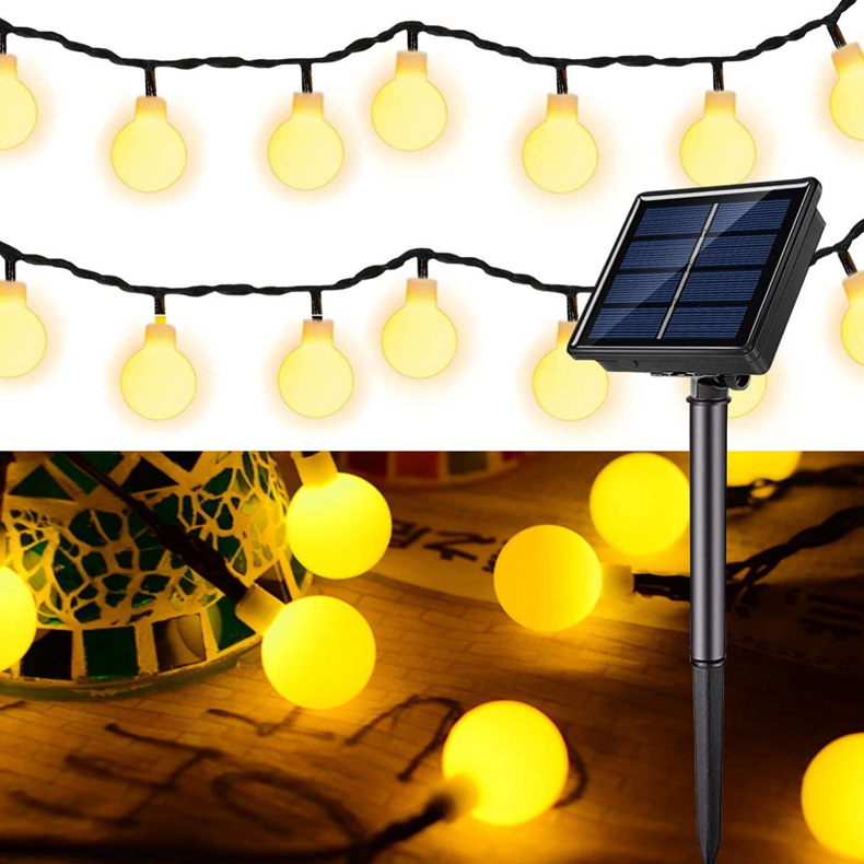 LED Solar Light Decoration Outdoor Fence Garden Street Garland String Light Festoon LED Light IP65 Waterproof Fairy Lamp
