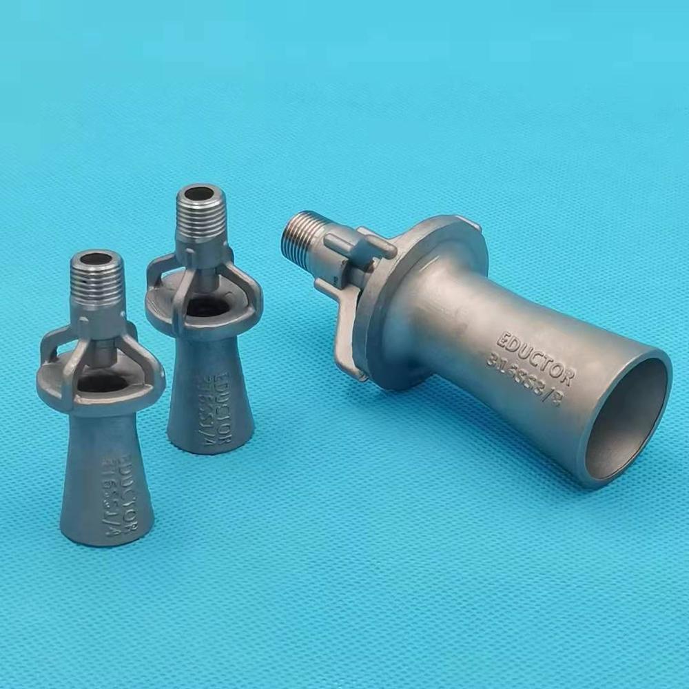 316SS Mixing Fluid Eductor, Solution stirring mixing venturi nozzle,one-piece construction epoxy industrial nozzle