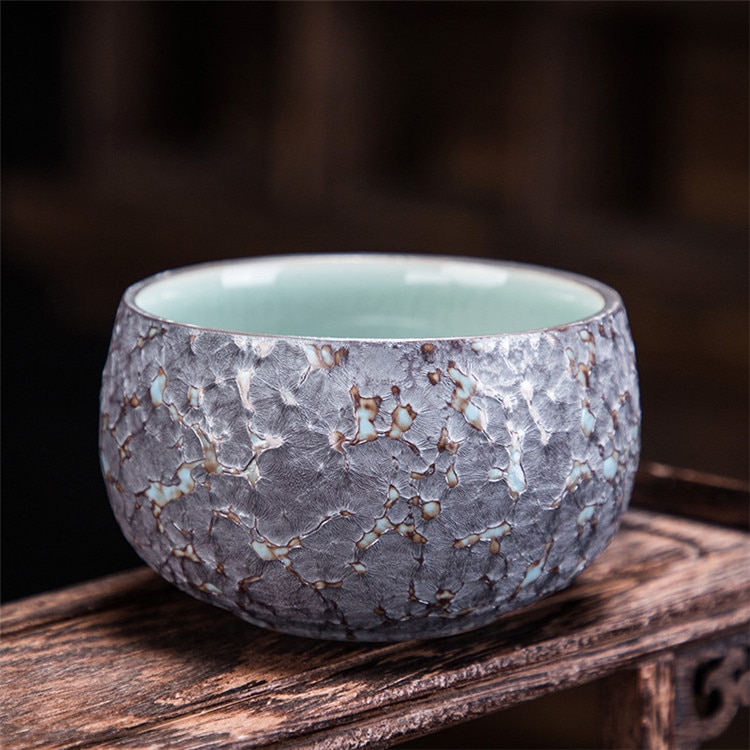 Retro groft keramik tekop glasur keramisk tekop te 130ml te skål porcelæn kaffekop drikkevare vand krus