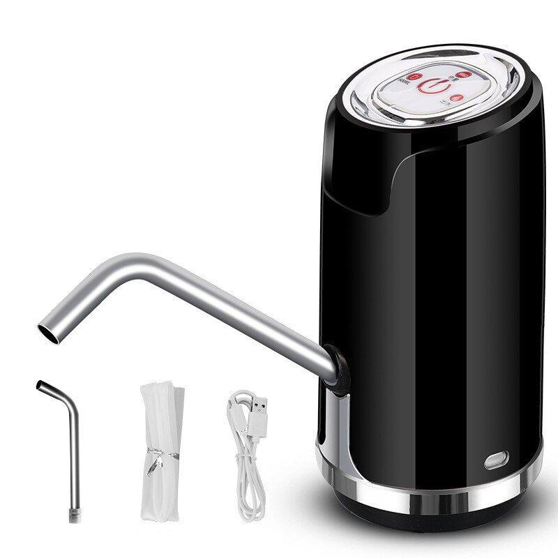 Water Fles Pompen Usb Opladen Automatische Drinkwater Pompen Draagbare Elektrische Water Dispenser Lbshipping: Black Smart