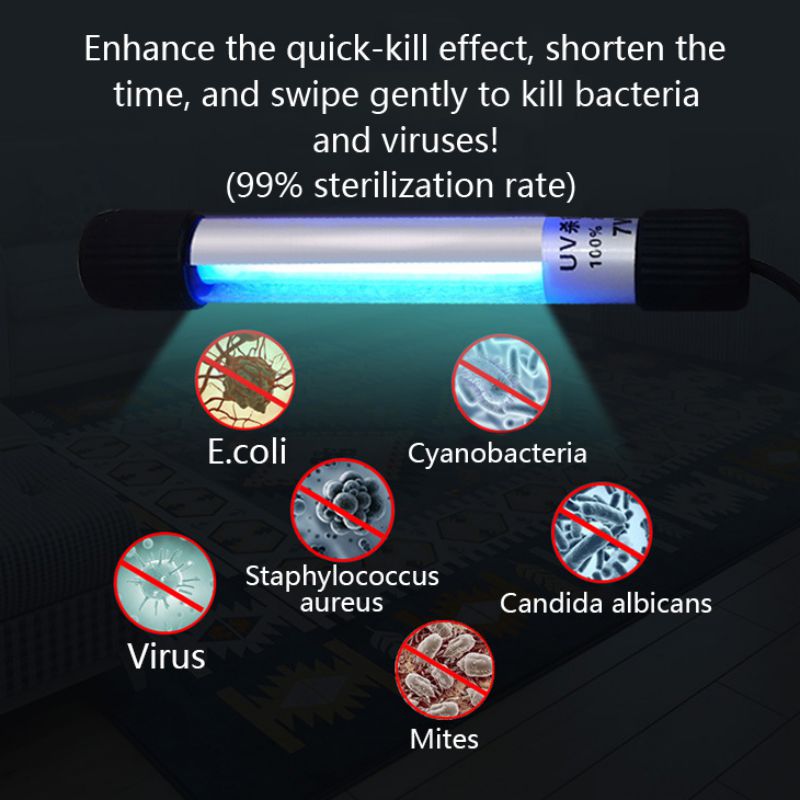 Handheld UV Disinfection Lamp - Ultra-UV UV Germicidal Lamp 10 Seconds Of Rapid Sterilization Stylish & Beautiful Shape