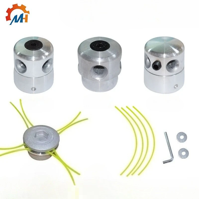 High strength front aluminum alloy lawn head suitable for all kinds of lawn mower aluminum alloy lawn mowing rope head