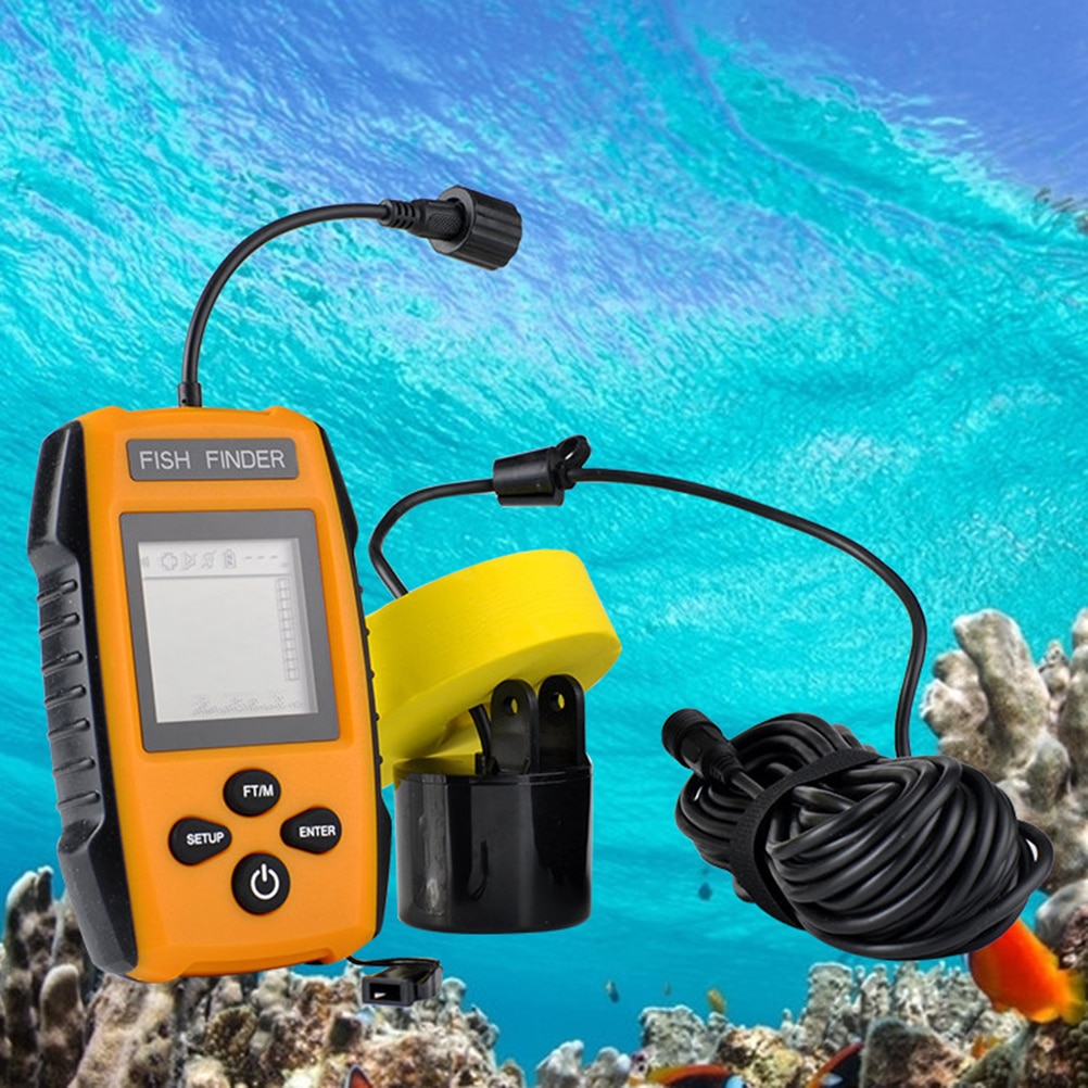 Portable Fish Finder Wired Sonar Sensor Transducer Fishfinder Tackle for Fishing