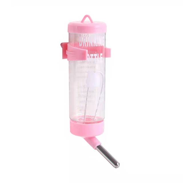 Plastic Hamster Drinker Waterfles Dispenser Feeder Opknoping Hond Cavia Eekhoorn Konijn Drinkkop Pijp Fontein: 4XL / SCARLET