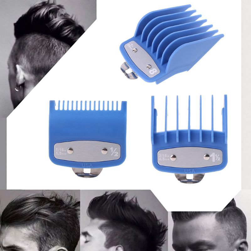 1PC/2PCS Cutting Guide Comb Hair Clipper Limit Comb with Metal Clip Q0KD